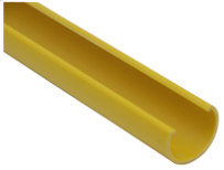 MODULAR SOLUTION D28 CLIP ON PART<BR>PLASTIC D28 YELLOW PIPE COVER